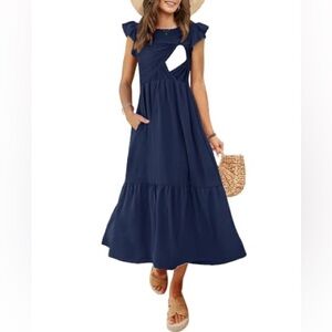 Maternity Navy Blue Women's Dress